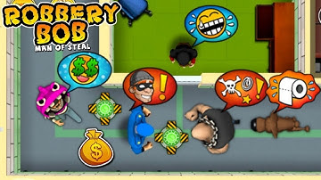 Robbery Bob - Prison vs Robbery Bob 2 Gameplay Walkthrough Ep 123