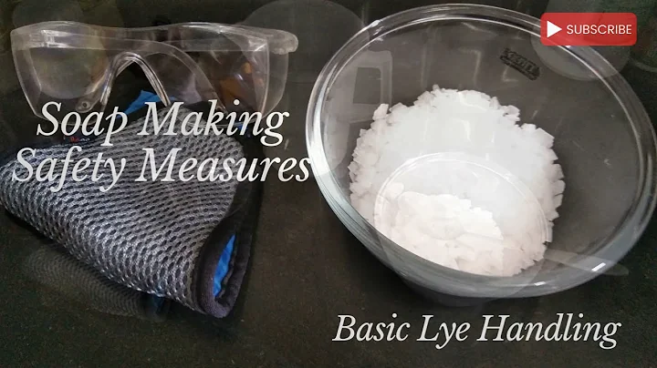 Lye Handling safety measures in cold process natural soaps - Organic Soap Making for Beginners