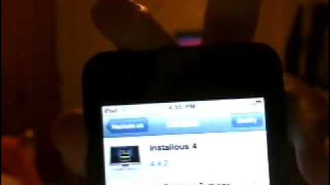 How to put installous on 3.1.3 1g itouch