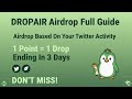 ||DROPAIR ||AIRDROP BASED ON YOUR TWITTER AGE || 1 POINT = 1 DROP TOKEN || CONFIRM AIRDROP