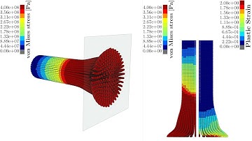 Updated Lagrangian SPH for Fast Solid Dynamics: Impact bar
