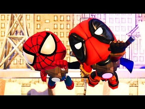 LittleBigPlanet 3 - The Picture Walls with Spiderman and Deadpool - Superhero Fun! | EpicLBPTime