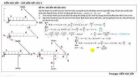 SỨC BỀN VẬT LIỆU 1 | BÀI 2. Thanh chịu kéo nén đúng tâm - Kiểm tra kết quả bằng phần mềm Sap2000