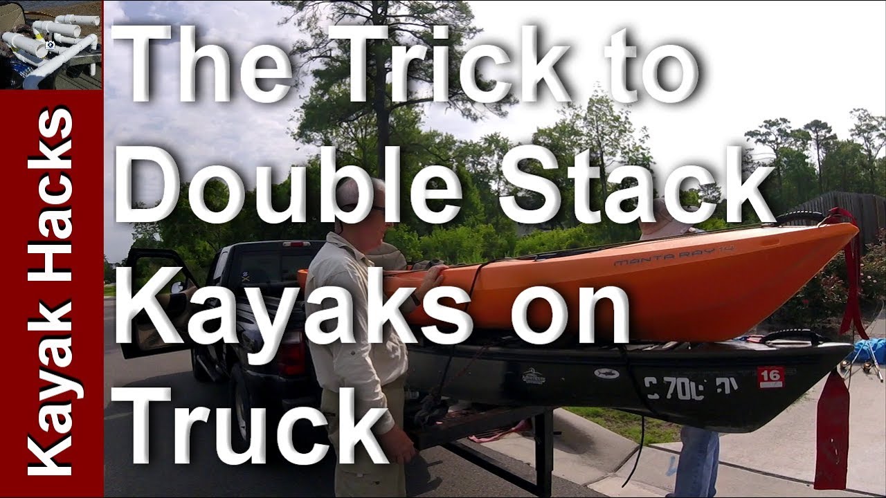 How To Carry Two Kayaks On Pickup Truck - Cheapest Way!