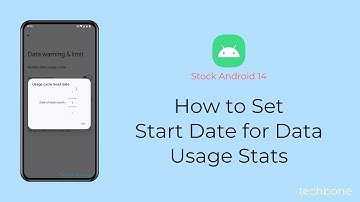How to Set Start Date for Data Usage Stats [Android 14]