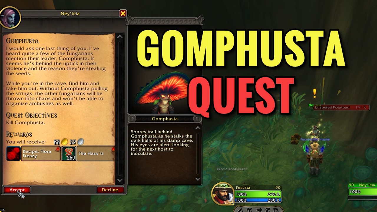 Gomphusta Quest (WoW Midnight)