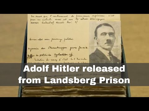 20th December 1924: Adolf Hitler released from Landsberg Prison