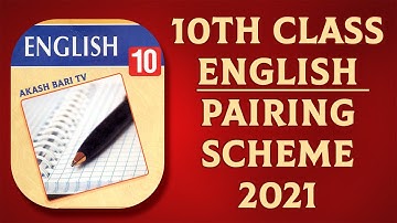 10th Class English Pairing Scheme 2021 - Matric Combination