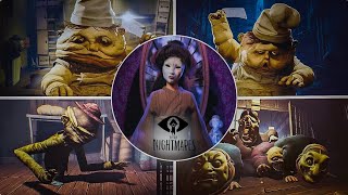 Little Nightmares |  All Bosses With Cutscenes (NO DAMAGE)