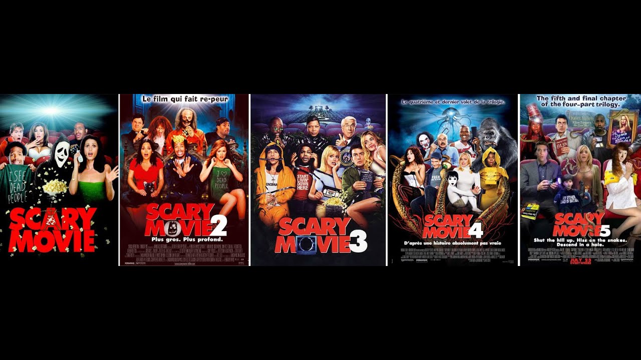 Очень страшное кино. Все части. Нарезка смешных моментов. Scary movie 1-5 (2000-2013)