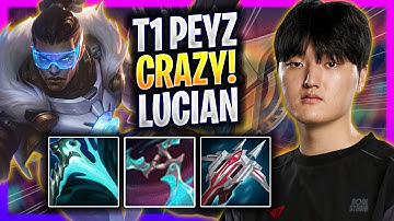 T1 PEYZ CRAZY GAME WITH LUCIAN! - T1 Peyz Plays Lucian ADC vs Tristana!