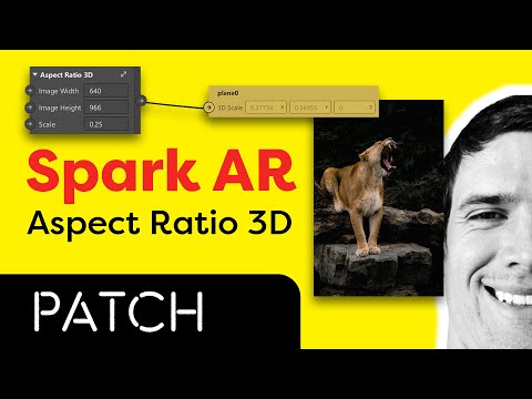 Spark AR Aspect Ratio 3D: Scaling Image Textures on 3D Planes