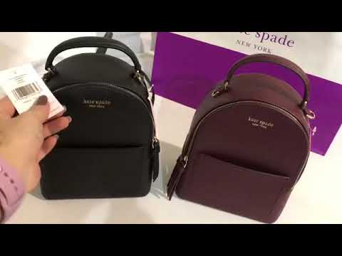 Authentic Kate Spade cameron mini convertible backpack - YouTube