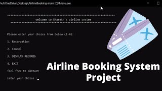 Airline Booking System Project in C | How to download free project in bca | BCA Project in 2022