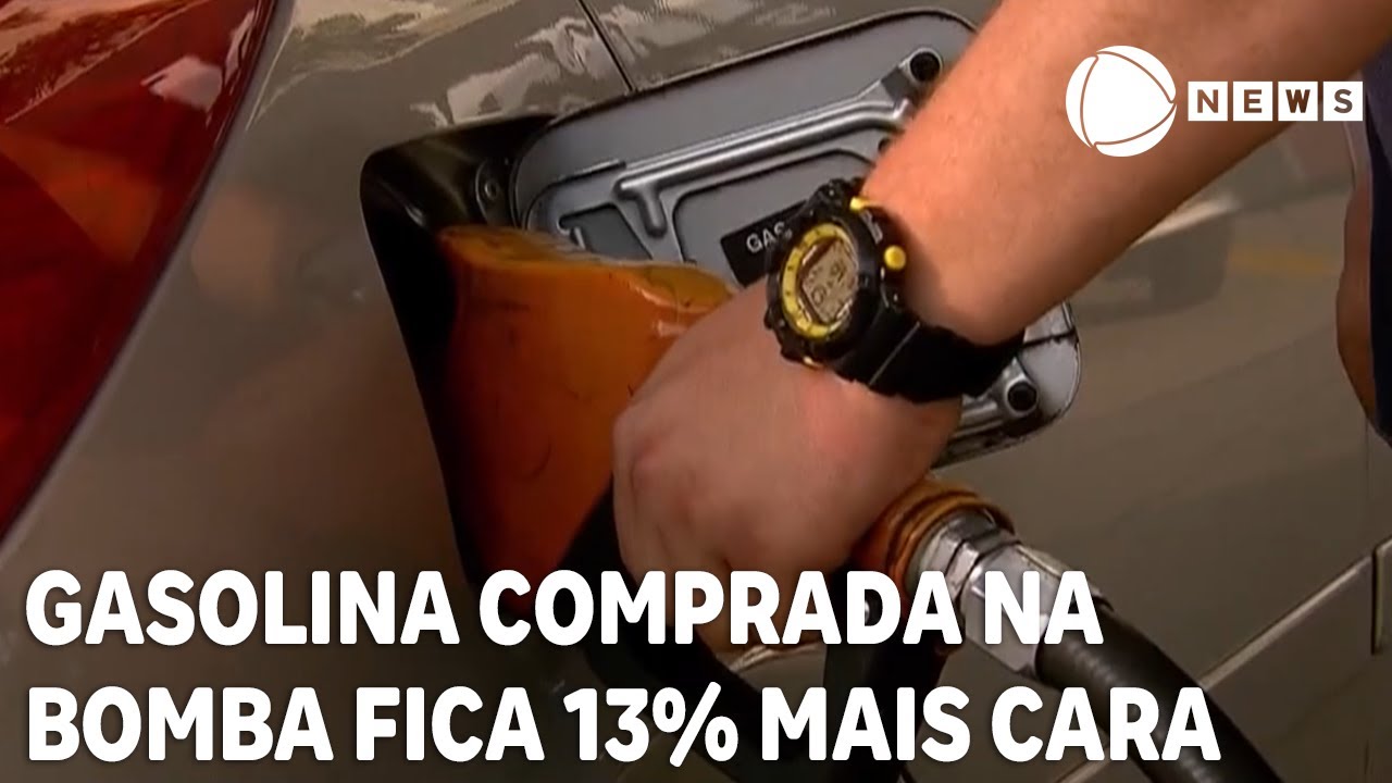 Gasolina comprada na bomba fica 13% mais cara em 2023