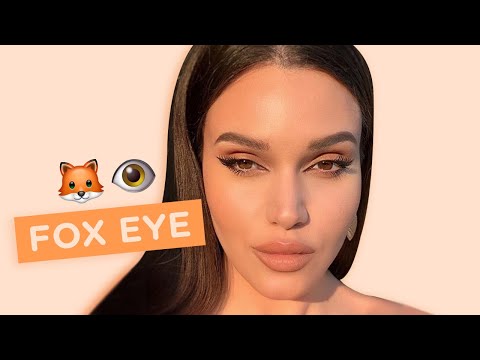 Tilki Gözü 🦊 Fox Eye Tekniği ile Badem Göz Makyajı