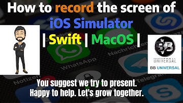 How to record the screen of iOS Simulator | Swift | MacOS