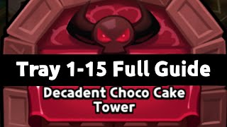 Decadent Choco Cake Tower Tray 1-15 Guide I Cookie Run Kingdom