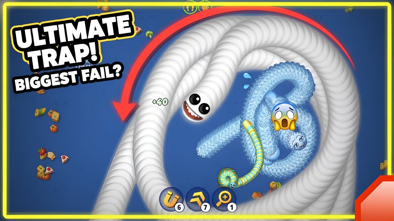 HOW DID I SURVIVE THIS?! 😱 (Worms Zone Pro Moments) 