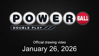 Powerball Double Play drawing for January 26, 2026