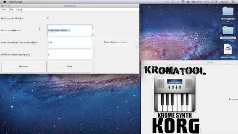 Korg Krome Sample Management Tool