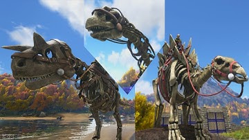 ARK: Survival / Fear Evolved Skeletal Costumes CARNO BRONTO STEGO