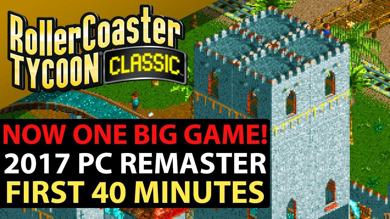 RollerCoaster Tycoon Classic - Gameplay (PC/UHD) 