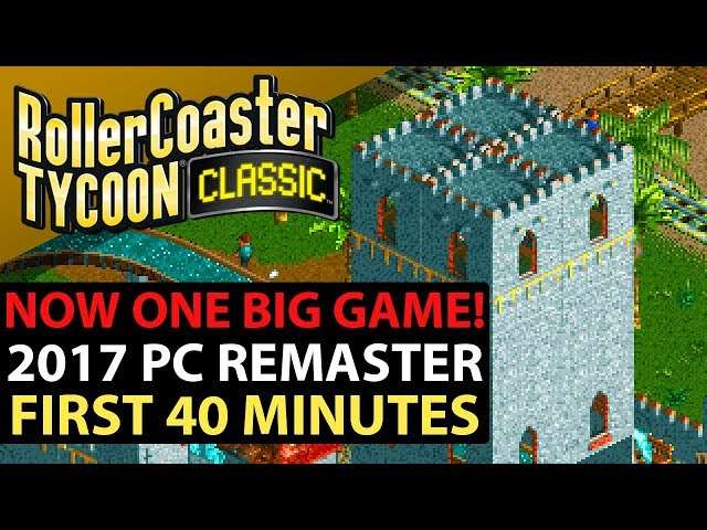 RollerCoaster Tycoon Classic - Gameplay (PC/UHD) 