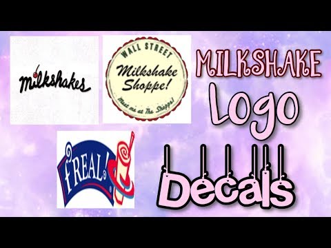 Roblox Bloxburg Milkshake Logo Decal Id S Youtube - roblox decal ids youtube wholefedorg