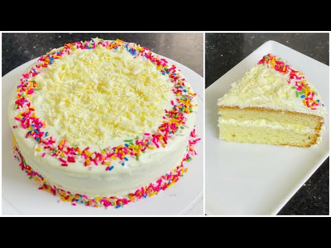 ৩টি ডিম দিয়ে চুলায় তৈরী জন্মদিনের কেক | বার্থডে কেক | Best Vanilla Birthday Cake Recipe