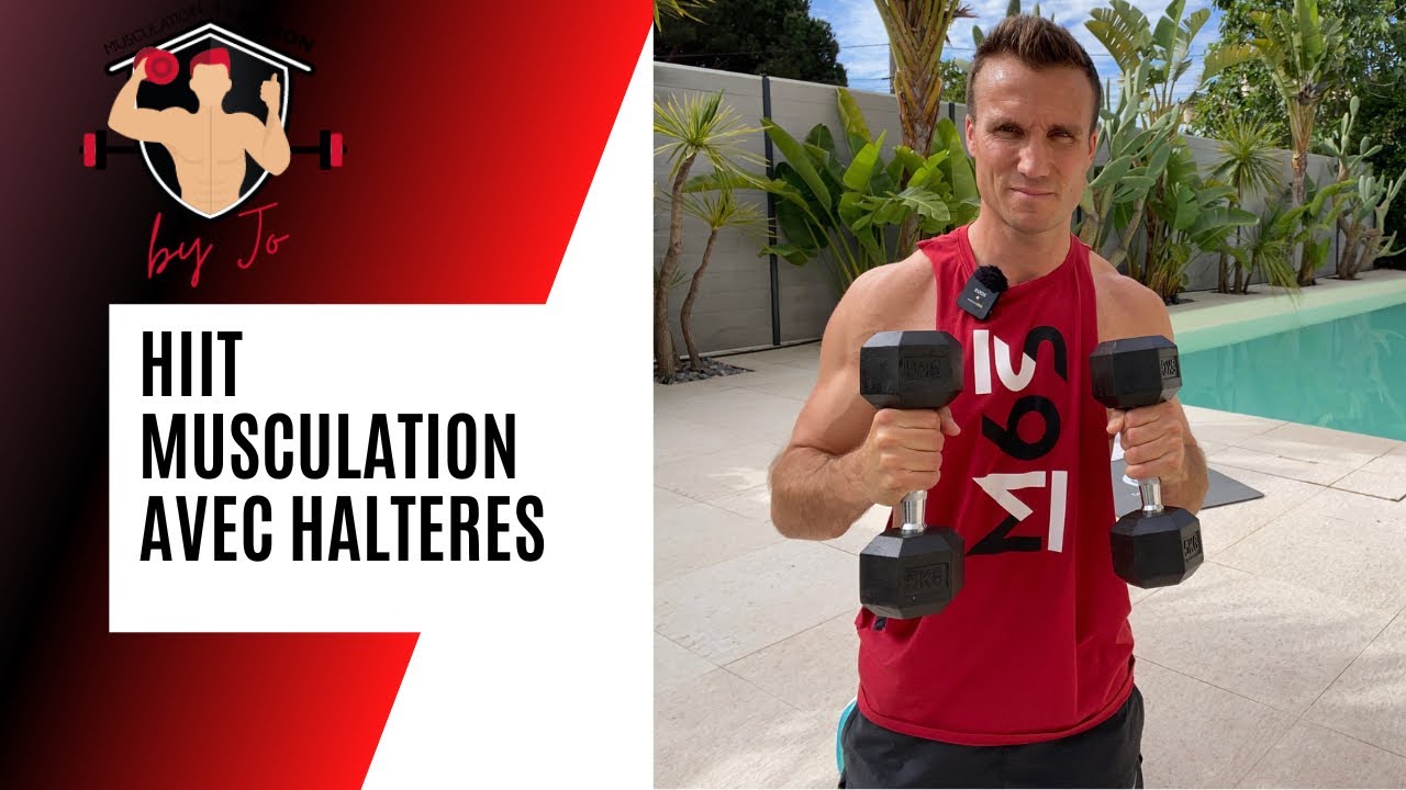 HIIT MUSCULATION AVEC HALTÈRES - PERTE DE GRAS - SE MUSCLER - JONATHAN