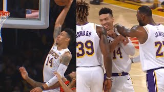 Danny Green Shocks Teammates After His Epic Dunk | Lakers vs Hawks