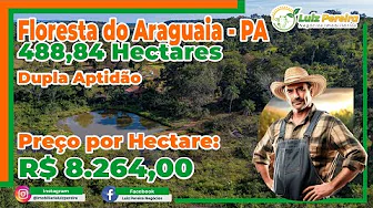 Fazenda em Floresta do Araguaia PA, 488.84 Hec., D.aptidão, vegetação nativa, bioma, cerrado, ótima thumbnail