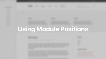 Using Module Positions | YOOtheme Documentation (Joomla)