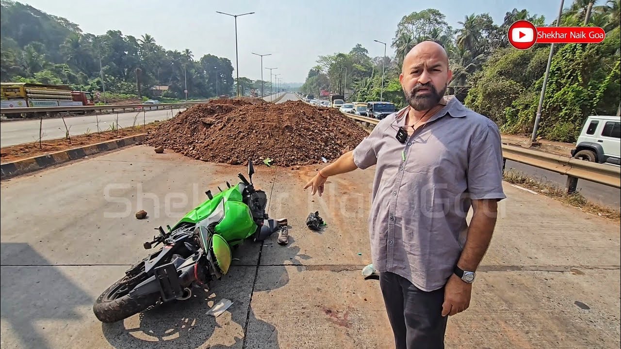 Accident At Highway Near Peddem Junction Mapusa!