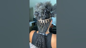 Watch me install permanent loc extensions #oqhair #locs #locstyles #locextensions #extensions