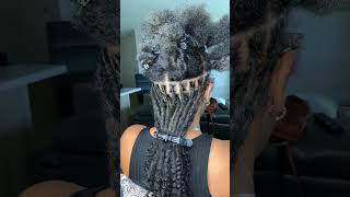 Watch me install permanent loc extensions #oqhair #locs #locstyles #locextensions #extensions