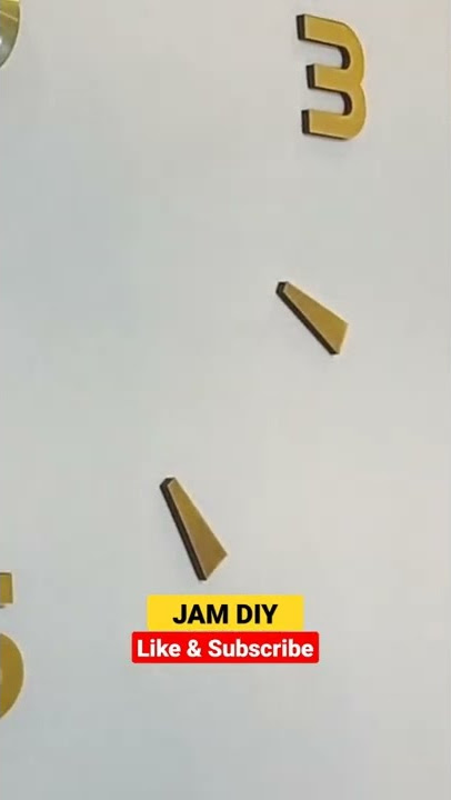 Cara Pemasangan Jam dinding 'DIY' Interior desain