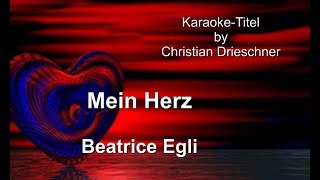 Video thumbnail of "Mein Herz - Beatrice Egli - Karaoke"