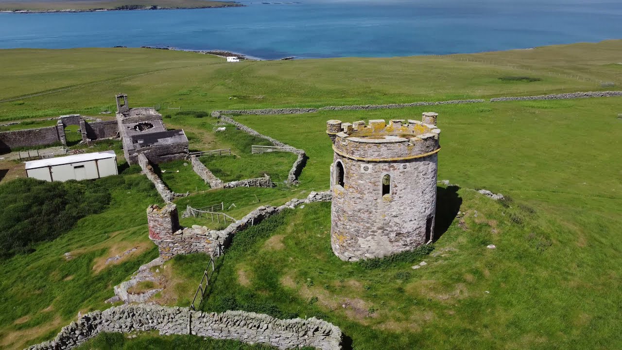 Brough Lodge Fetlar Shetland Scotland (4k Drone Footage) YouTube