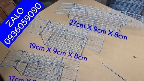 Lồng bẫy chuột đường mòn 2 cửa vào. Lồng bẫy chuột đàn 2 đầu vào. Lồng bẫy chuột đồng.