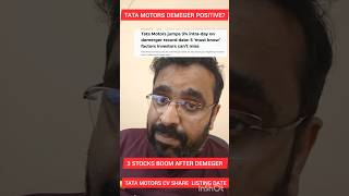 Tata motors DEMEGER positive? 3 stocks history after demerger #trading #tata