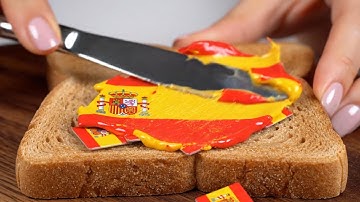 Crushing flags on toast 🍞 | Relaxing ASMR with artificial intelligence