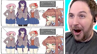 MONIKA MESSING WITH GAME SETTINGS SHE SHOULDN'T - Video Game Memes