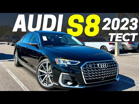 2023 Audi S8 люксовый спортивный седан тест-драйв и обзор