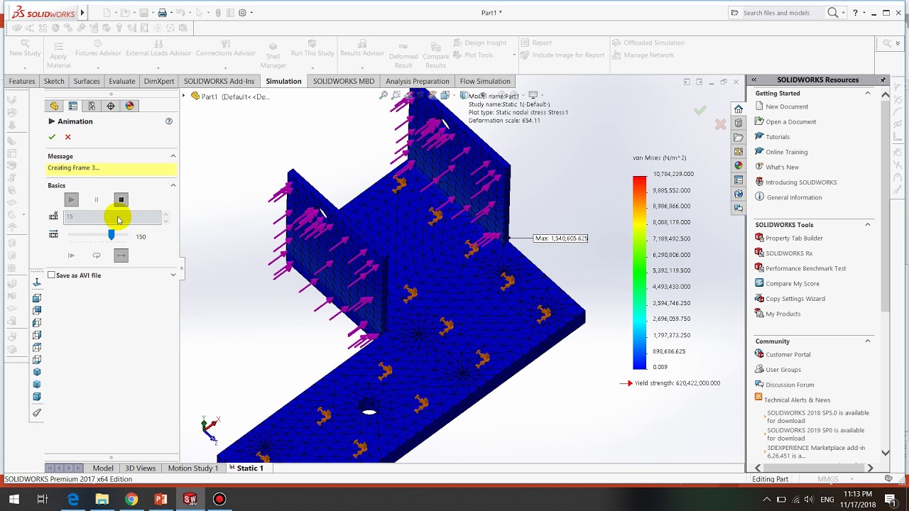 Static simulation p.1 - YouTube