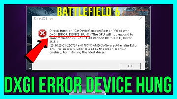 How to FIX Battlefield 6 DXGI_ERROR_DEVICE_HUNG