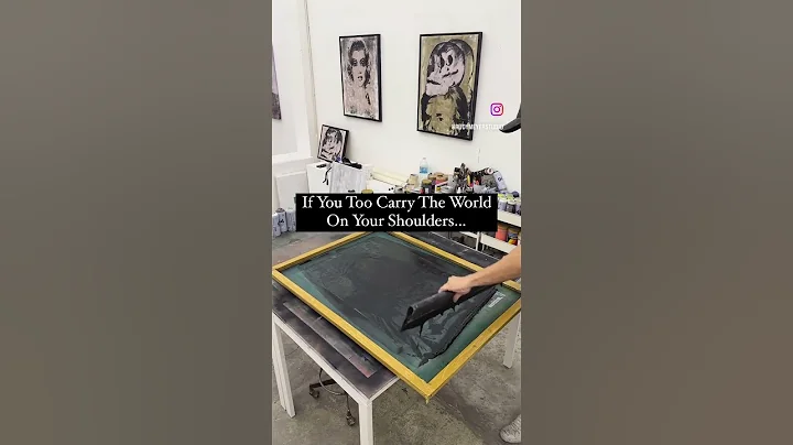 #silkscreen printing in the studio #popart #art #painting