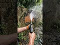 Pressure washing decades of grime off an old wall! 💥😂