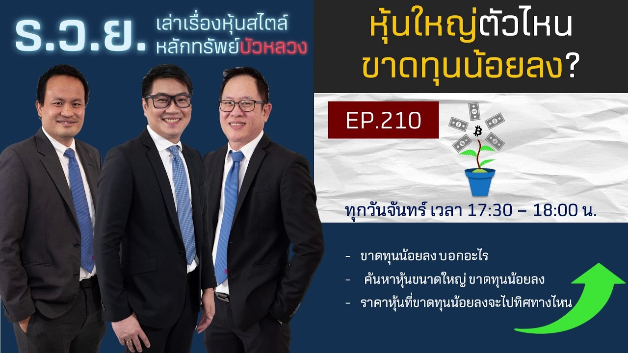 EP.210 หุ้นใหญ่ตัวไหน ขาดทุนน้อยลง? By ร.ว.ย (09-08-21)